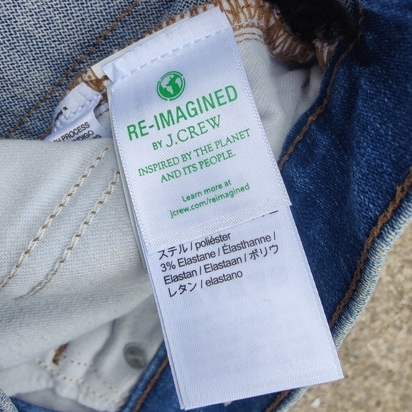 NWT J.Crew 9" Rise Billie Demi-Boot Crop Blue Jeans Size 29 Pants Style AQ790 - Picture 7 of 16